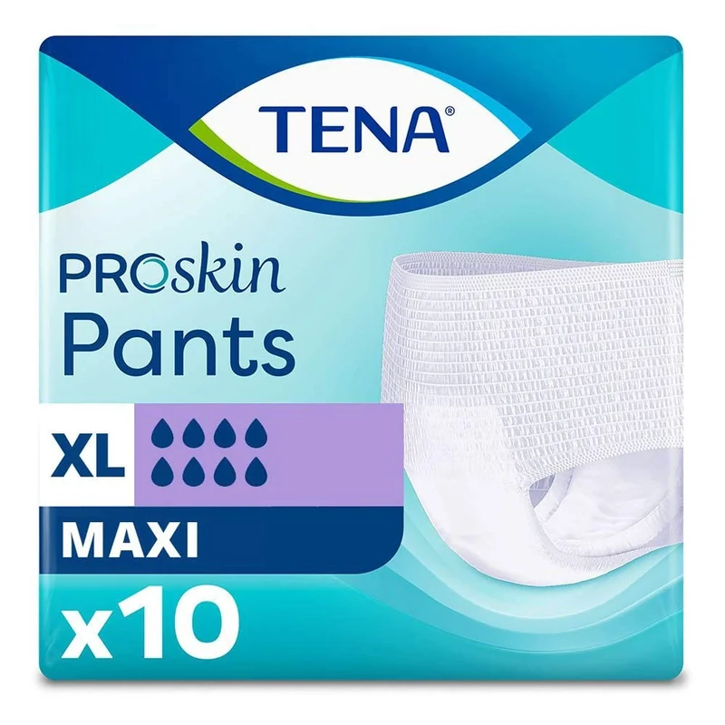 TENA XL Pants Maxi (10 Count) - Unisex Incontinence Underwear