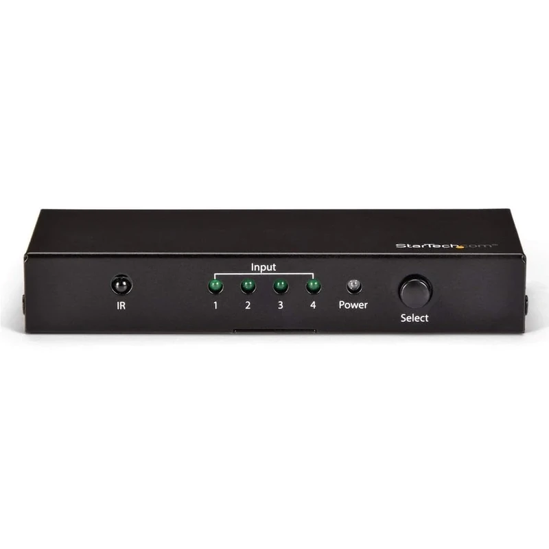 StarTech.com HDMI 2.0 Switch - 4 Port - 4K 60Hz - HDMI Automatic Video Switch Box - Multi Port Hub w/ 1 In 4 Out Functionality (VS421HD20)