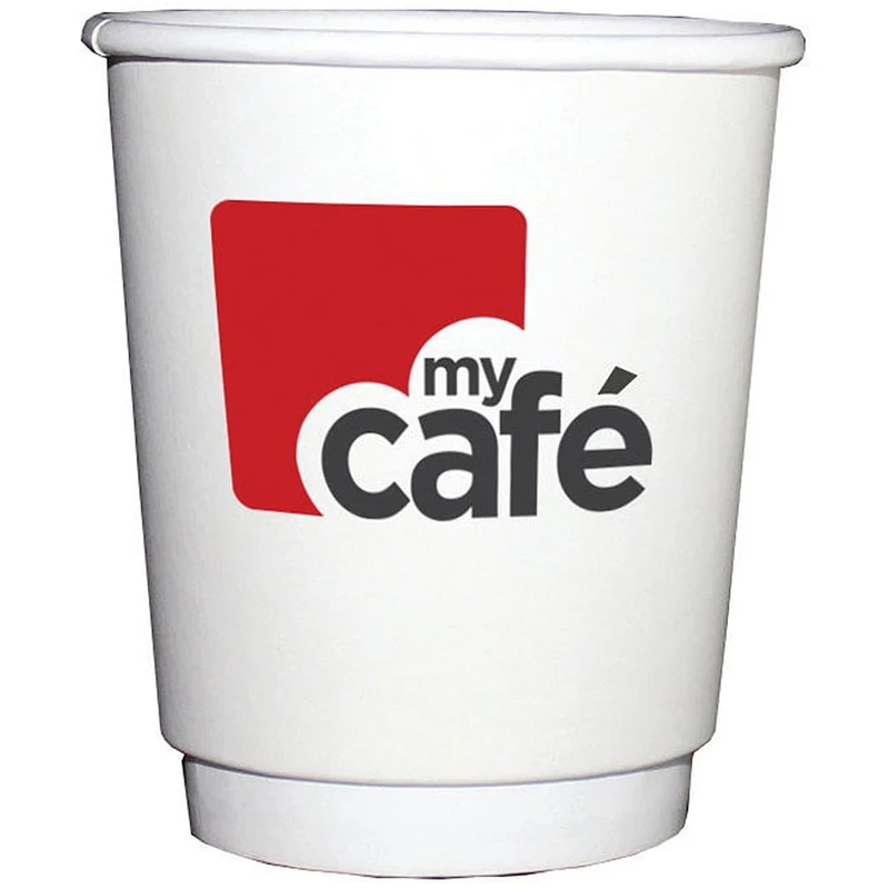 MyCafe 8oz Double Wall Hot Cups Pk500, White