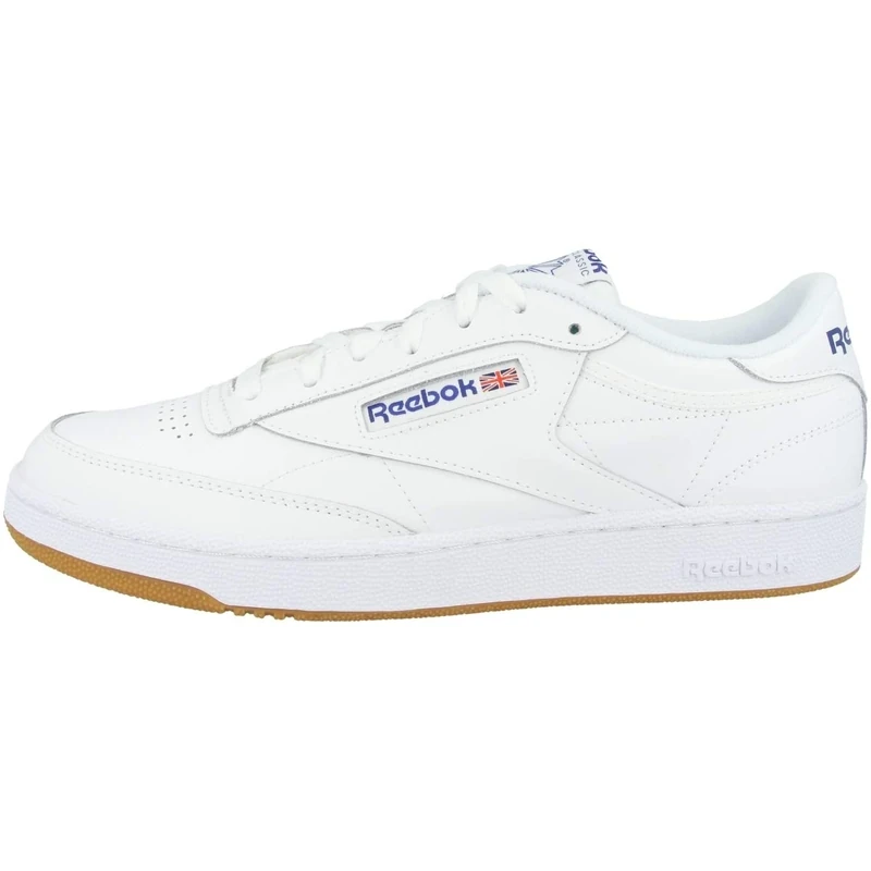 Reebok Men's Club C 85 Sneakers, Intense White Royal Gum, 3.5 UK