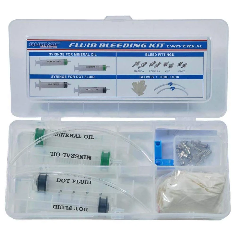 Universal Hydraulic Disc Brake Bleed Kit - Black