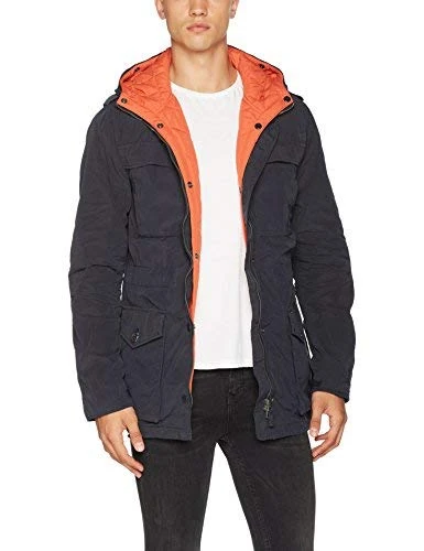 Pepe Jeans Men's BENJUI Jacket, Blue (Chatham Blue), Large