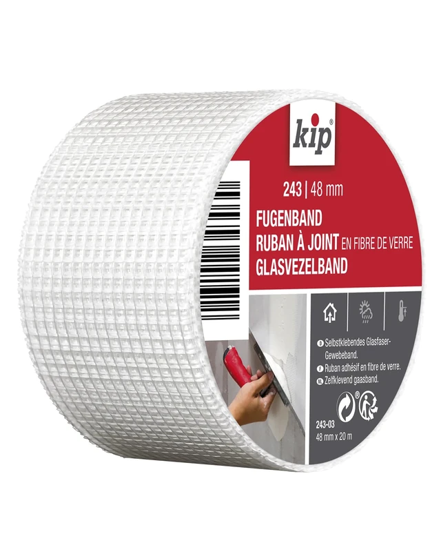 Kip tape 243-03 - fibreglass sealing tape for masking joints - 48 mm x 20 m