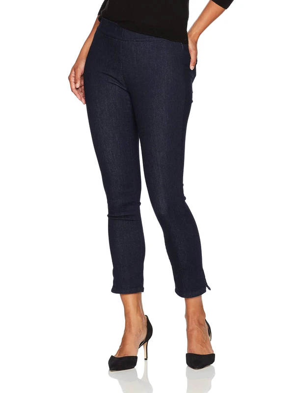 NYDJ Women's Petite Skinny Ankle Pull-on Jeans | Slimming & Flattering Fit, Rinse, 12