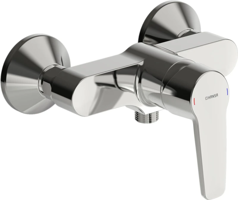 Hansa Hansapinto | 51450163 Bath Shower Mixer Wall Tap Body Adjustable Hot Water Lock 17L/Min in Entzinkung Arms Brass 3 Bar