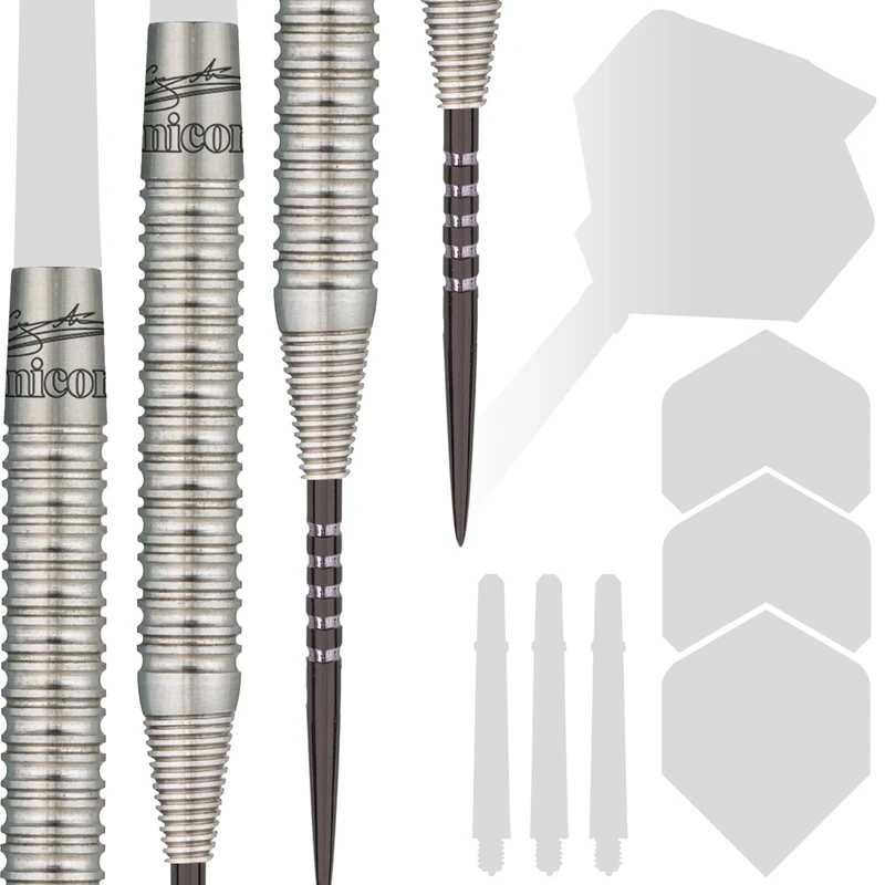Unicorn Steel Tip Professional Darts Barrels Only | Gary 'The Flying Scotsman' Anderson Purist Player Development Lab Phase 4 | 90% Natural Tungsten Barrels | 25 g