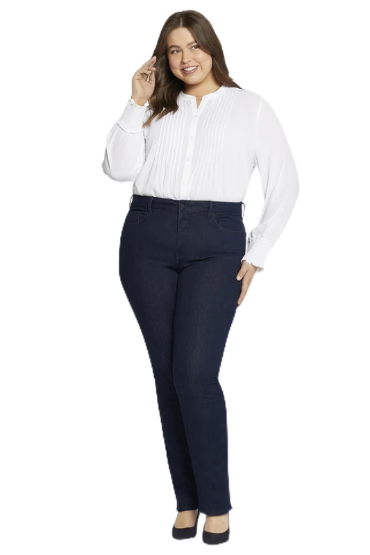 NYDJ Women's Plus Size Marilyn Straight Ankle Jeans | Slimming & Flattering Fit, Rinse, 22