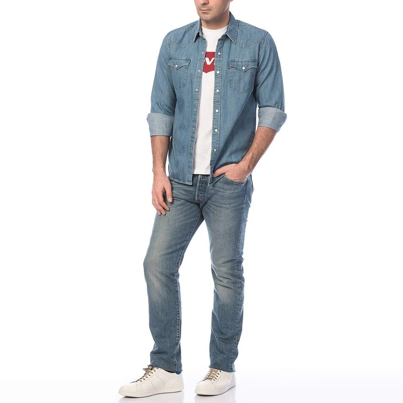 Levi's Men's 501 Original Fit Jeans, The Ben, 38W / 34L