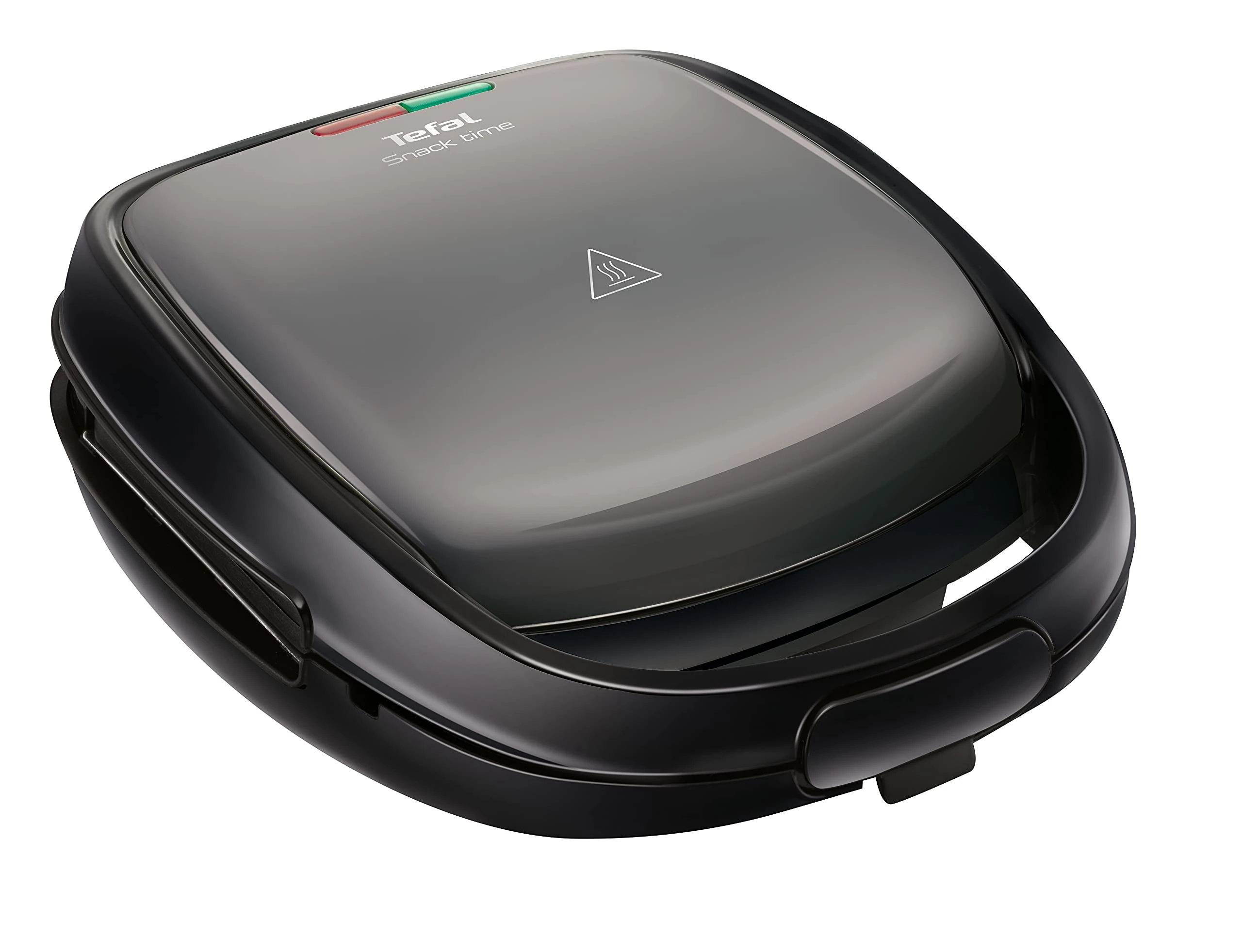 Tefal SW341B Snack Time with All-In-One Device for Waffles And Sandwiches Including 2 Dishes Sets, 700 W, Grey/Black