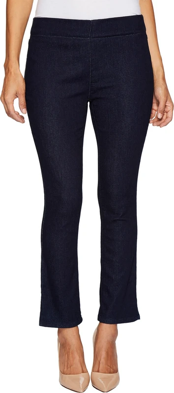 NYDJ Women's Petite Skinny Ankle Pull-on Jeans | Slimming & Flattering Fit, Rinse, 0