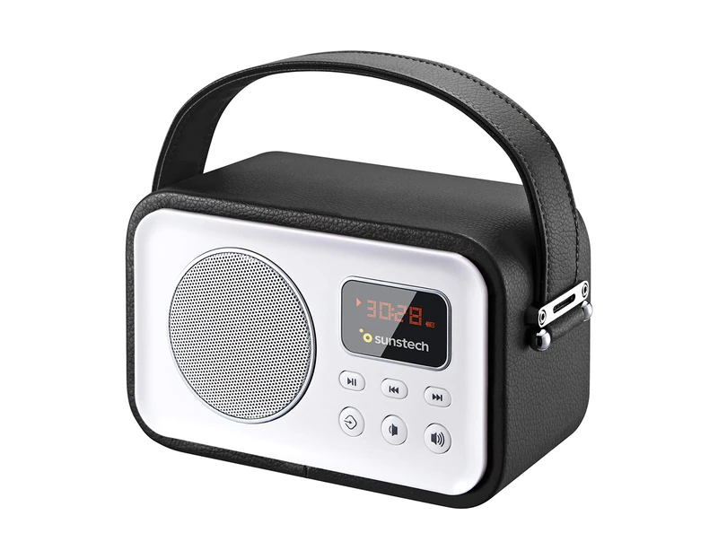 Sunstech RPBT450BK Retro Bluetooth Radio Black