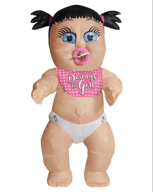 Rubies Official Adult Inflatable Baby Fancy Dress Costume, Daddy's Girl, Stag Party Costume Adult One Size - Image 1