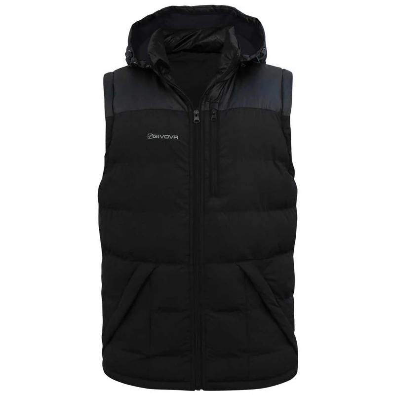 Givova, sleeveless jacket prime, black, M