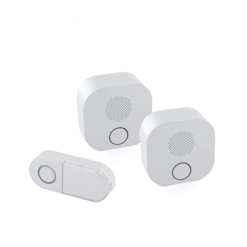 DiO Connected Home 84203 Wireless Doorbell with 2 DiO Receivers, White