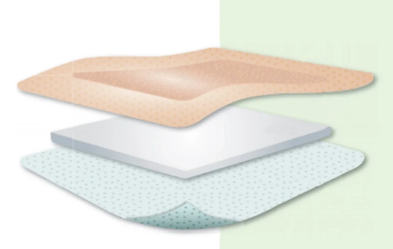 Kliniderm Foam Silicone Border Dressing, 20 x 15 cm