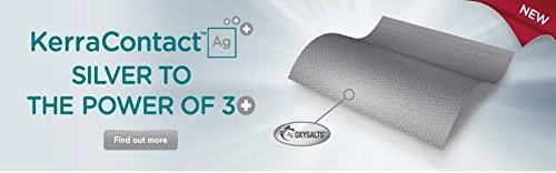 KerraContact Ag Silver Square Wound Dressing, 15 x 15 cm