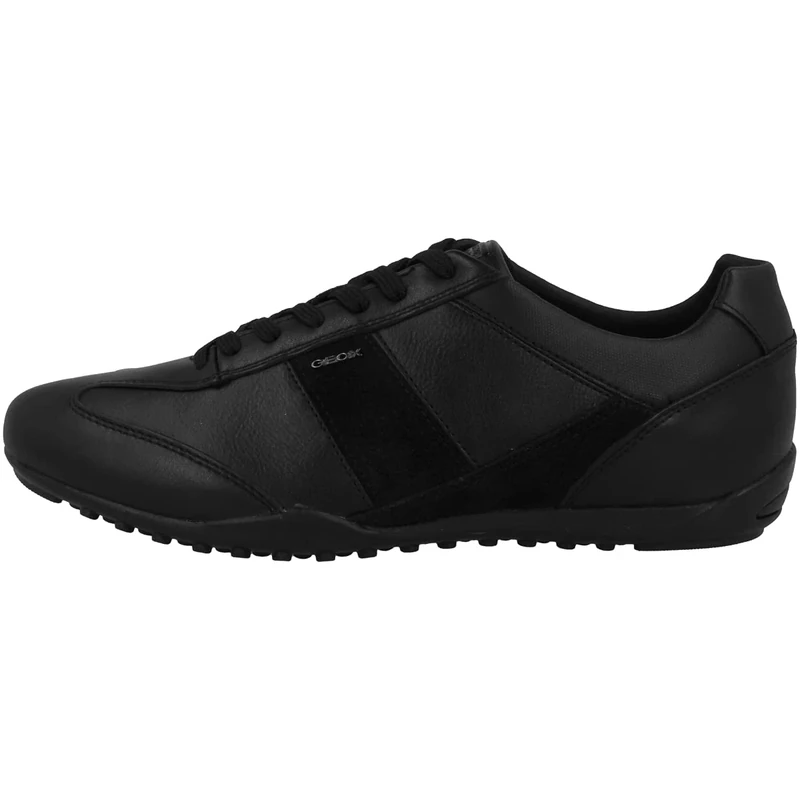 Geox Men's U Wells Sneakers, Black, 10 UK