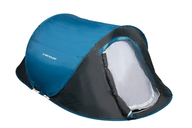 Dunlop Tent 2pers, Blue/Grey, 255X155X95 cm