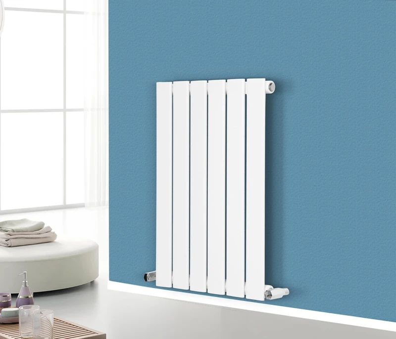 NRG White Designer Radiator Flat Single Panel 600x408 Central Heating Rads