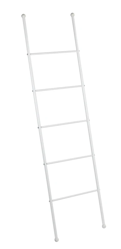 WENKO Viva Towel Ladder - Clothes Rack, Steel, 43 x 156.5 x 3.5 cm, White