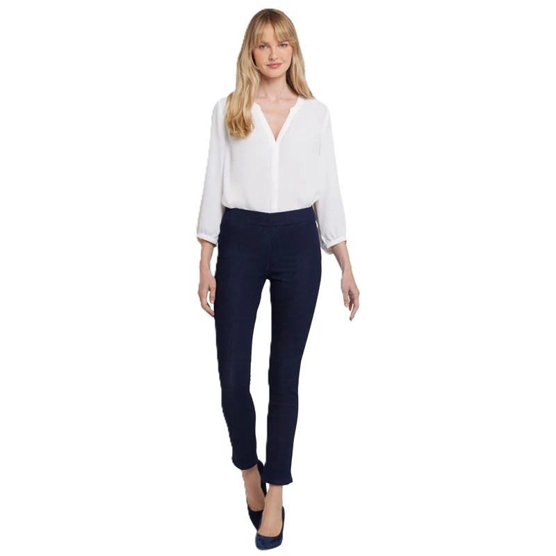 NYDJ Women's Pull-on Skinny Ankle Jeans | Slimming & Flattering Fit, Rinse, 14