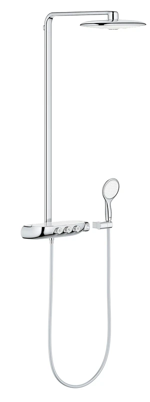 GROHE Colonne de douche Rainshower Smartcontrol 360 Duo 26250LS0 -Mitigeur thermostatique-Limiteur de température et de débit-Chrome