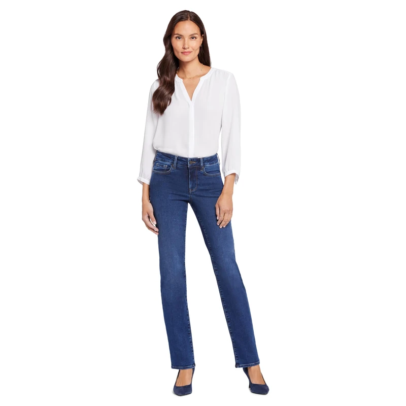 NYDJ Women's Marilyn Straight Denim Jeans, Cooper, 18
