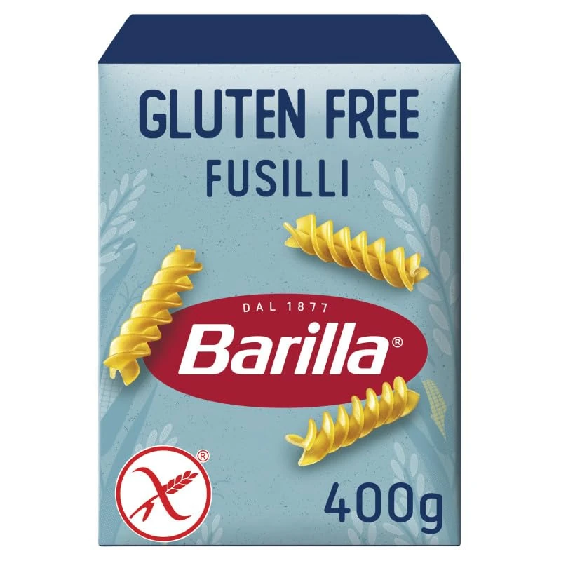 Barilla Gluten Free Fusilli Pasta – Authentic Italian Short Cut Pasta Made with Corn & Rice – Bulk Pack of 14 x 400g packs
