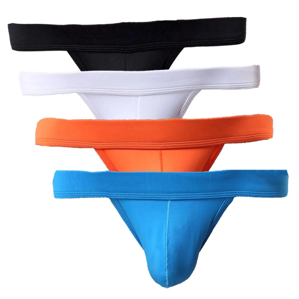 Summer Code Men's Briefs Soft Bulge Bikini Sexy Underwear 4 Pack Mix