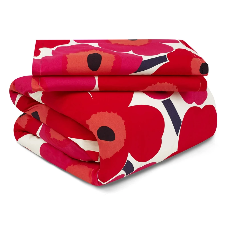 Marimekko Unikko Duvet Cover 240 x 220, red