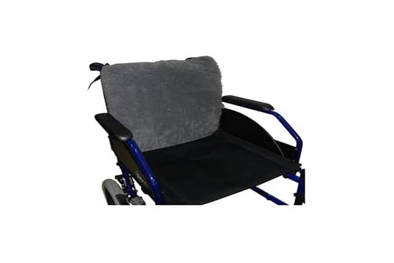 Back Satinized Grey Wheelchair Protector for Pressure Ulcers| Comfortable |Pain Relief| Dimensions: 42 x 40 x 2.5 cm - Image 1