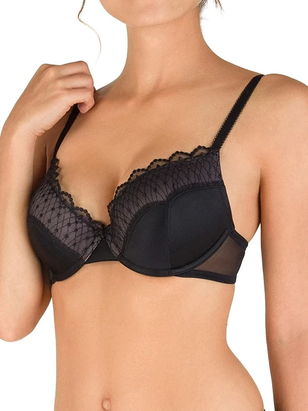 Wonderbra Women's Modern Chic T-Shirt Bra Gel, Black, 30FF
