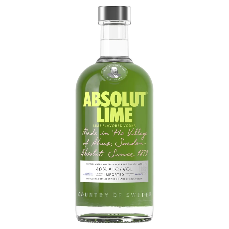 Absolut Lime Flavoured Swedish Vodka, 70 cl