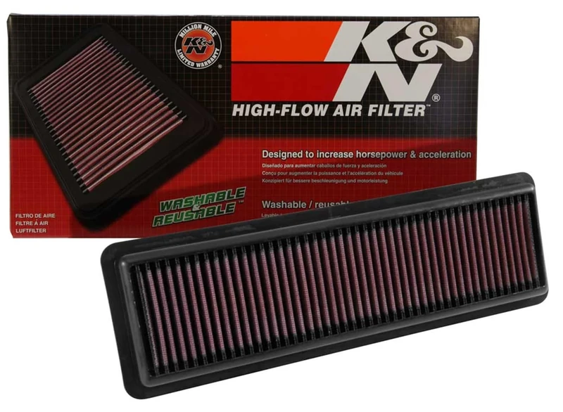 K&N Engine Air Filter: High Performance, Premium, Washable, Panel Filter: 2014-2018 (i10, Grand, Xcent), 33-3049