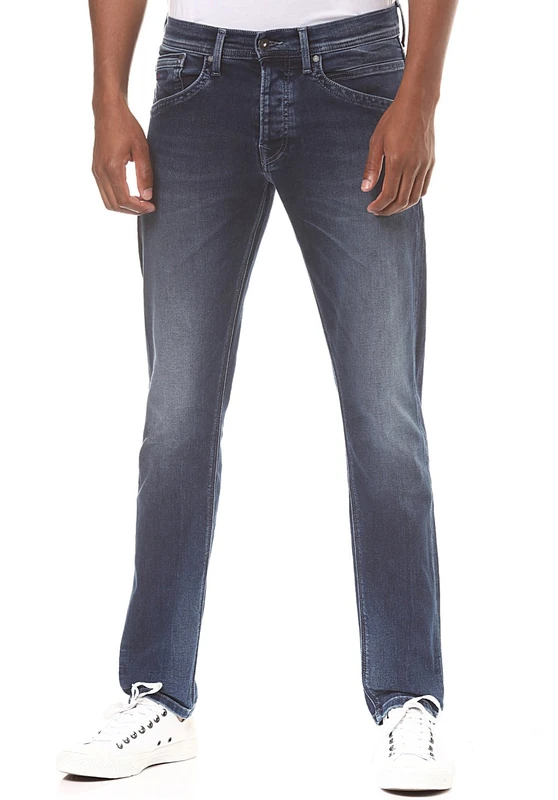 Pepe Jeans Men's TRACK Jeans, Blue (Denim), W42/L32 (Manufacturer size: 32)