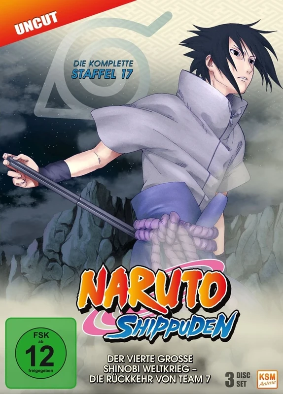 Naruto Shippuden - Der vierte große Shinobi Weltkrieg - Die Rückkehr von Team 7 - Staffel 17: Folgen 582-592 - Uncut [DVD] [2007]