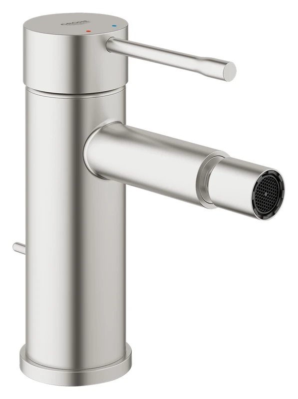 GROHE Essence Bidet Mixer Tap with Pop-Up Waste Set (Metal Lever, 28 mm Ceramic Cartridge, Ball-Joint Mousseur, 3/8 Inch Tails), Supersteel, 32935DC1 - Image 1
