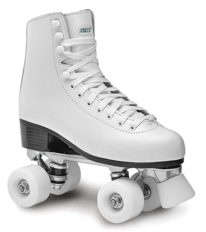 Roces RC2 Classic Roller Skating Roller Skate Artistic, Unisex, RC2 Classicroller, White, 3 UK (36 EU)