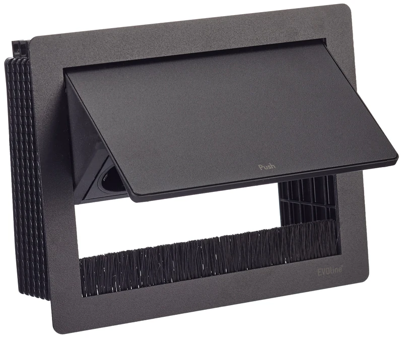 Schulte EVOline Flip Top Push S, 3 x Schuko Sockets, 1 Piece, 159370101800