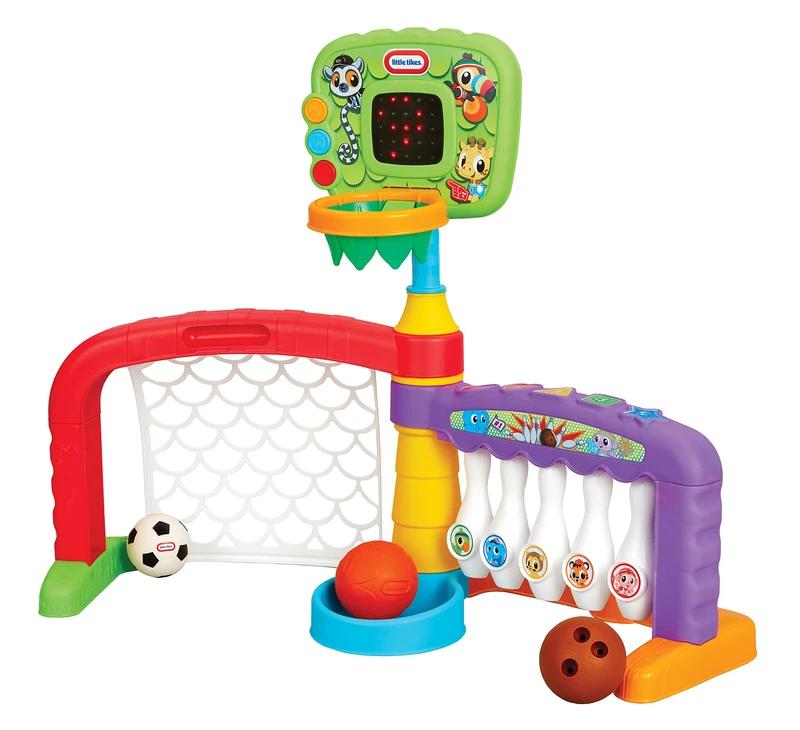Little Tikes Little Tikes 3-in-1 Sports Zone for Children - Basketball, Soccer & Bowling - Hours of Active Play - Promotes Balance & Coordination, For 9 Months to 3 Years