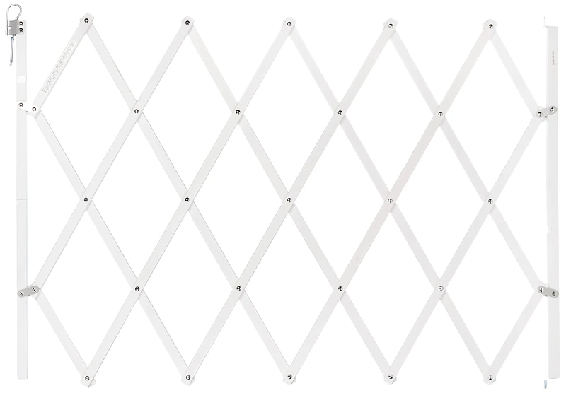 Nordlinger Pro 742001 Stop'Fix Extendable Wooden Pet Barrier for Dogs White