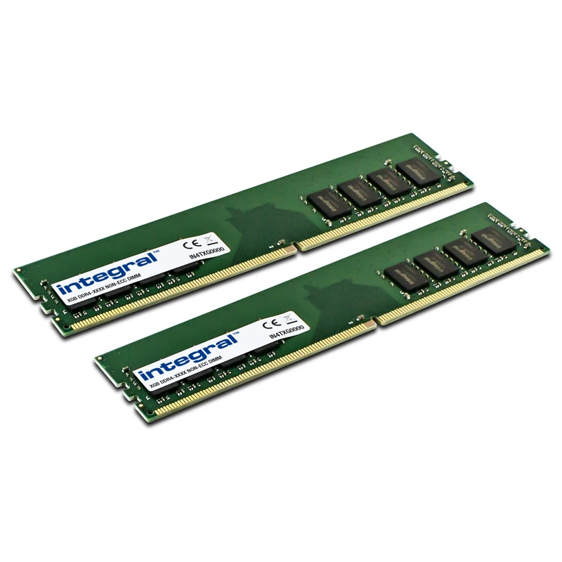 Integral 32GB (2x 16GB) DDR4 RAM 2400MHz PC4-19200 DIMM Desktop/Computer Memory Module Kit