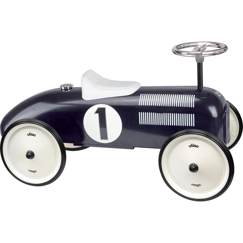 Vilac Vintage Toddler Metal Ride on Car, black, Vilac1121
