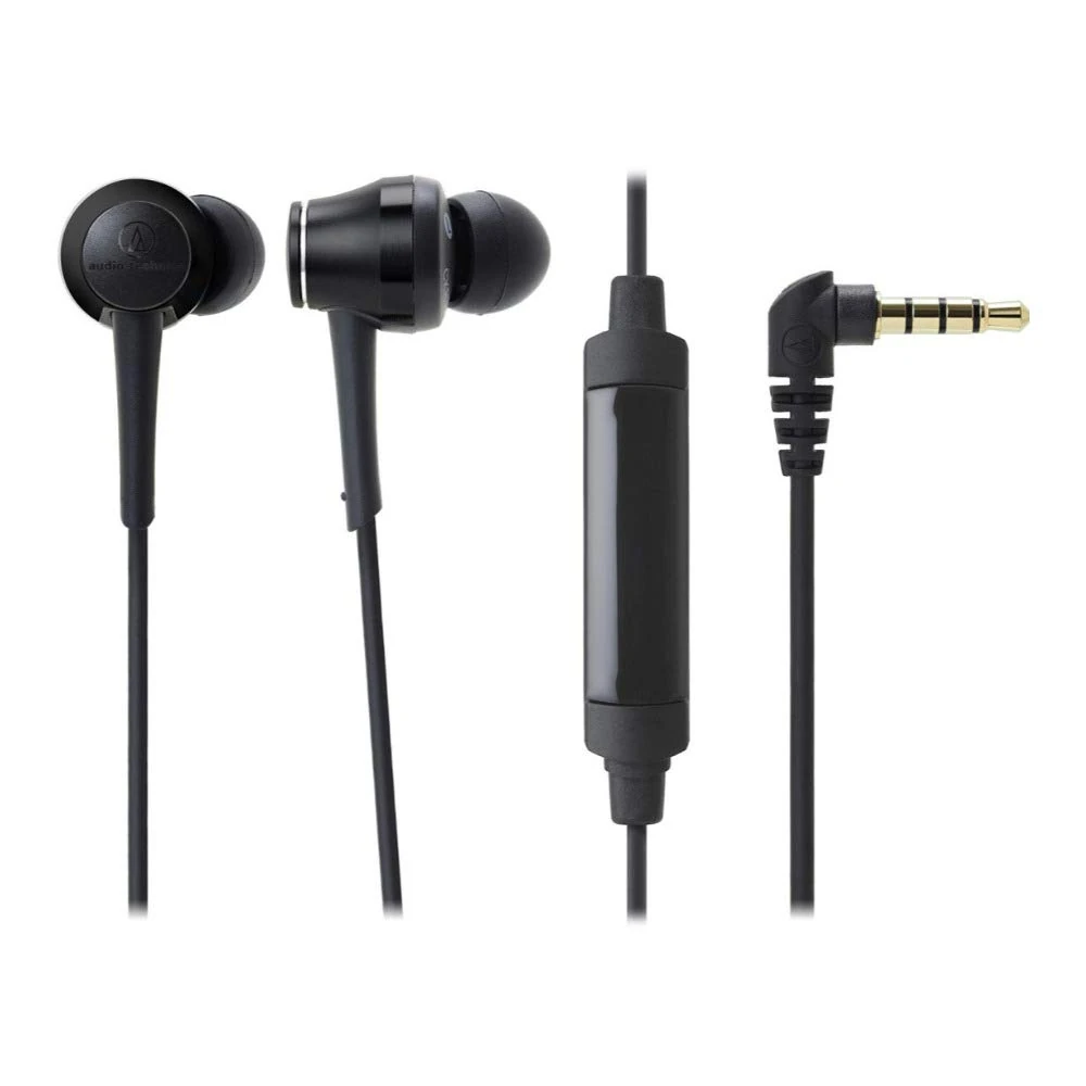 Audio-Technica ATH-CKR70iSBK Earbuds Earphones - Black