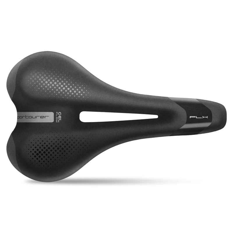 SELLE ITALIA GARDA Saddle 172x255mm Lady Gel Flow - Weight: 550gr, Black - Image 1