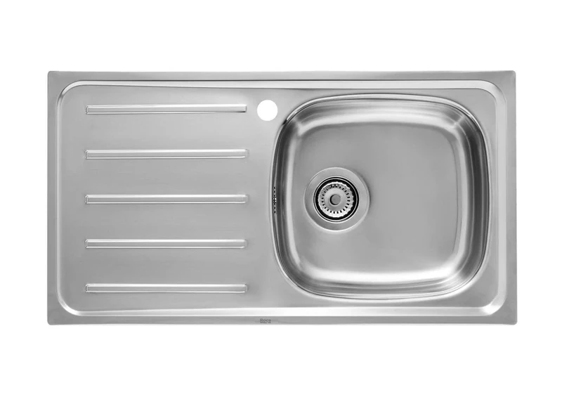 Roca, E,Stainless Steel 1 Bowl Sink and Drainer Left,A870H40901