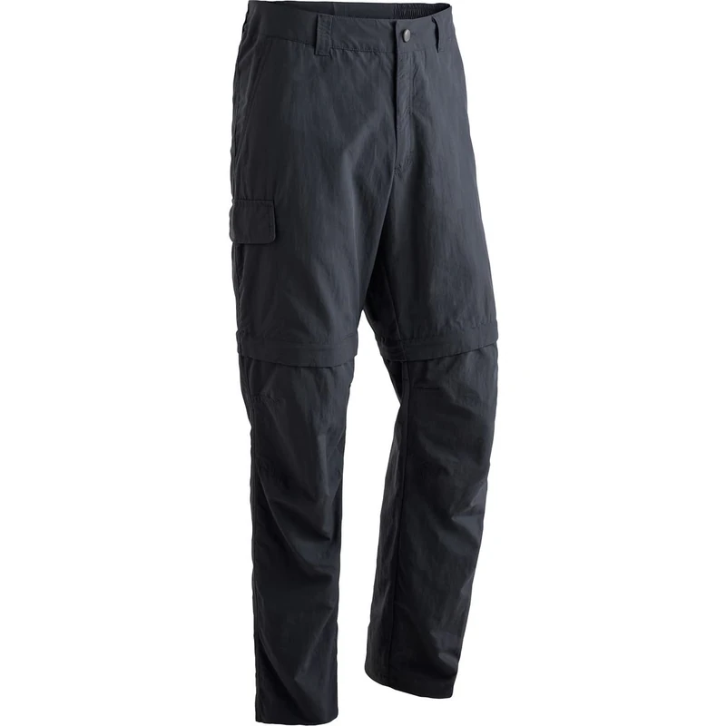 maier sports Trave, Men's Hiking Trousers, Water-Repellent Outdoor Trousers for Trekking and Hiking, Handy Zip-Off Function, Dryprotec Technology, PFC-Free Black - Image 1