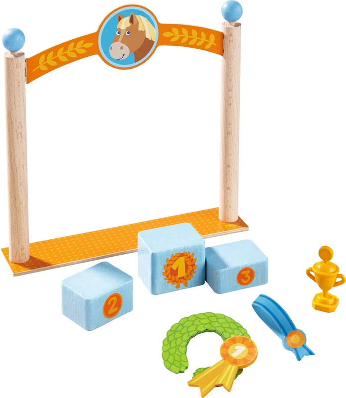 HABA 303048 Little Friends Winner’s Pedestal Doll Accessory Set