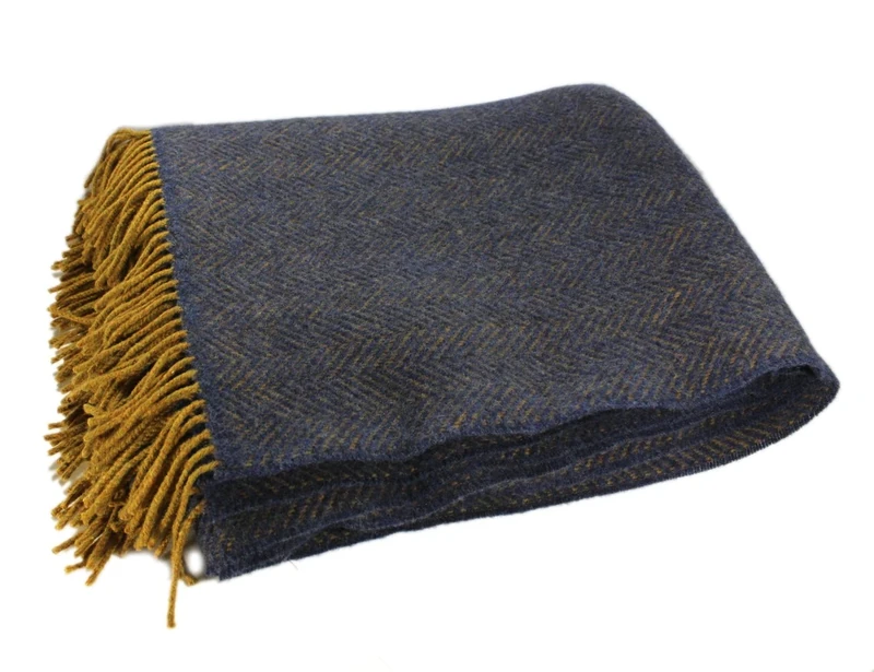 Biddy Murphy Irish Merino Wool Cashmere Throw Blanket - 54" x 71"