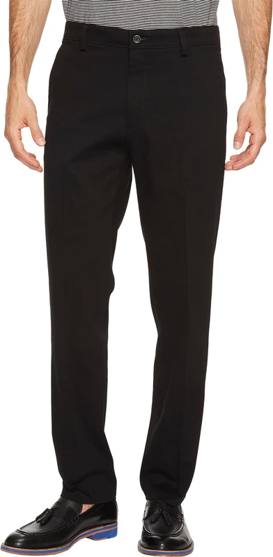 Dockers Men's Easy Khaki Slim fit Casual Pants, Black, 33W / 34L - Image 1